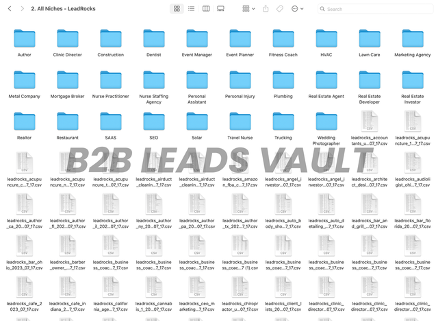 B2B Leads Database Sample 3